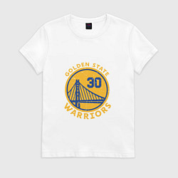 Футболка хлопковая женская GS Warriors, цвет: белый