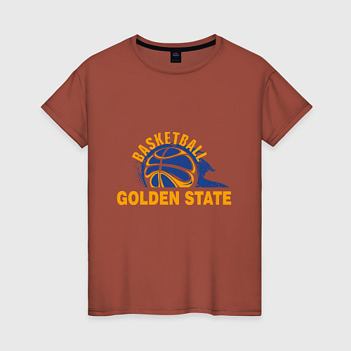 Женская футболка Golden State Basketball / Кирпичный – фото 1