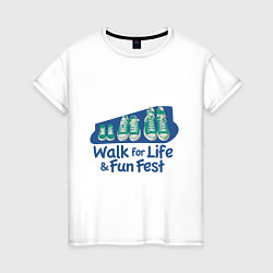 Женская футболка WALK FOR LIFE FUN FEST