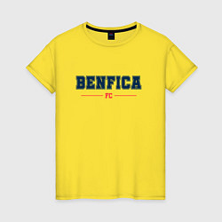 Футболка хлопковая женская Benfica FC Classic, цвет: желтый