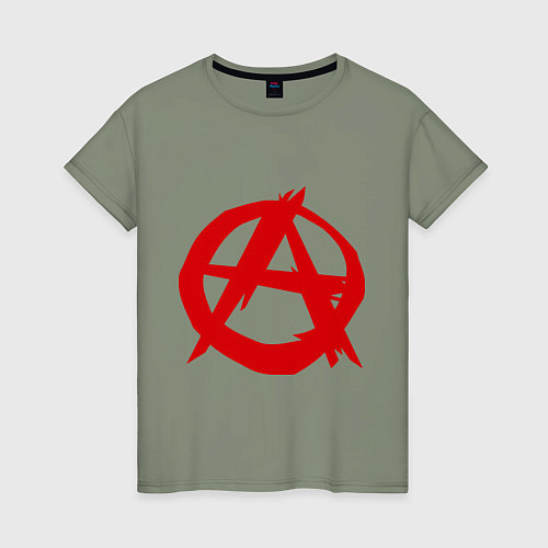 Женская футболка Символ анархии / Авокадо – фото 1