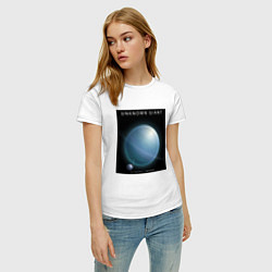 Футболка хлопковая женская Unknown Giant Неизвестный Гигант Space collections, цвет: белый — фото 2
