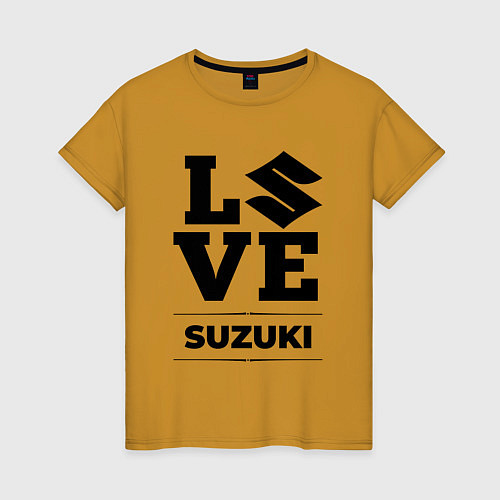 Женская футболка Suzuki Love Classic / Горчичный – фото 1