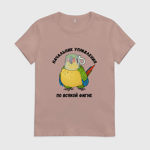 Женская футболка Начальник всякой фигни / Пыльно-розовый – фото 1