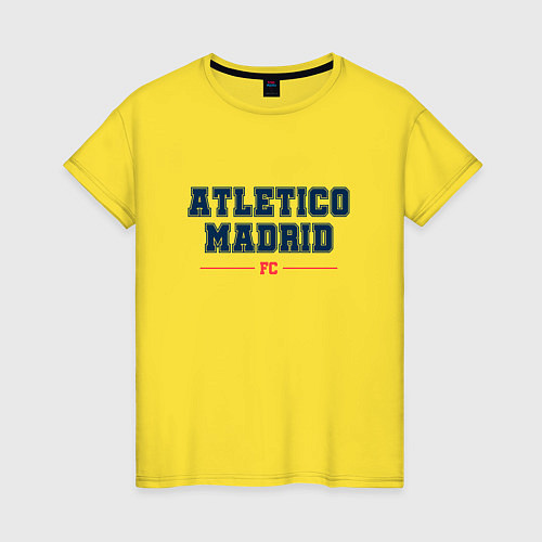 Женская футболка Atletico Madrid FC Classic / Желтый – фото 1