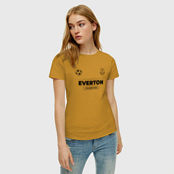 Футболка хлопковая женская Everton Униформа Чемпионов, цвет: горчичный — фото 2