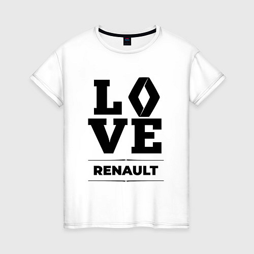 Женская футболка Renault Love Classic / Белый – фото 1