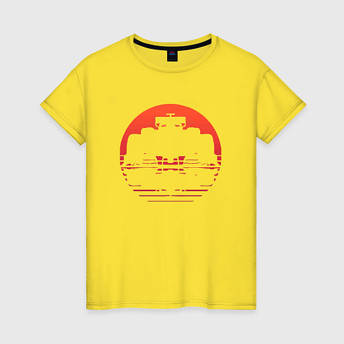 Женская футболка Формула 1 ред / Желтый – фото 1