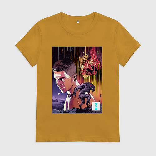 Женская футболка Werewolf soldier Shape-Shifters / Горчичный – фото 1