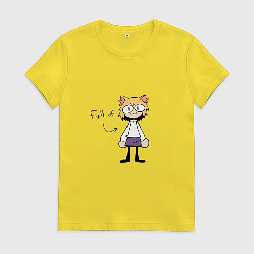 Женская футболка Full of neco arc / Желтый – фото 1