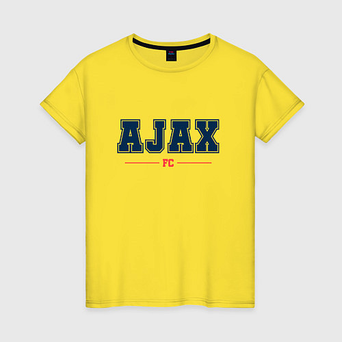 Женская футболка Ajax FC Classic / Желтый – фото 1