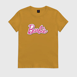 Женская футболка Barbie logo