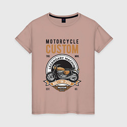 Женская футболка Кастомный мотоцикл