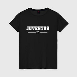 Футболка хлопковая женская Juventus Football Club Классика, цвет: черный