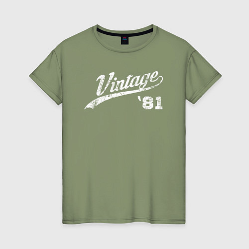 Женская футболка Винтаж 81 / Авокадо – фото 1