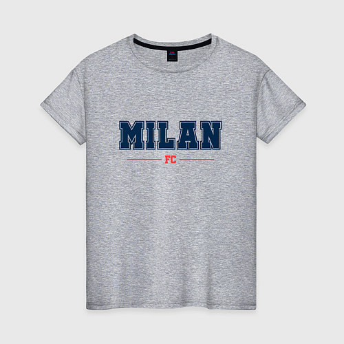 Женская футболка Milan FC Classic / Меланж – фото 1