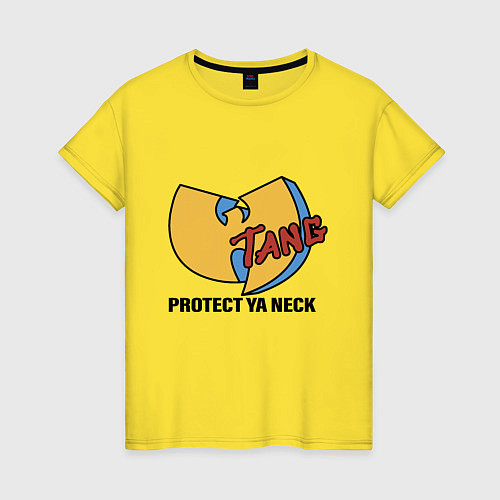 Женская футболка Wu-Tang - Protect Ya Neck / Желтый – фото 1