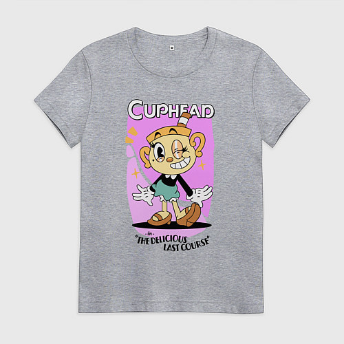 Женская футболка Мисс Чаша / Меланж – фото 1