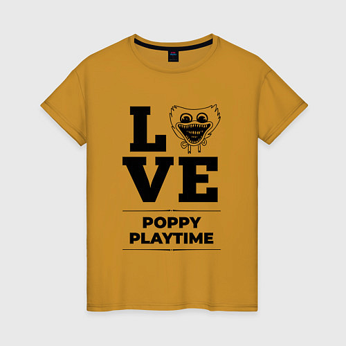 Женская футболка Poppy Playtime Love Classic / Горчичный – фото 1