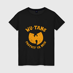 Футболка хлопковая женская Protect Ya Neck Wu-Tang, цвет: черный