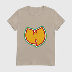 Футболка хлопковая женская Wu-Tang Colors, цвет: миндальный
