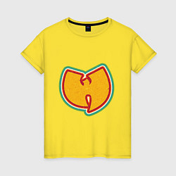Футболка хлопковая женская Wu-Tang Colors, цвет: желтый
