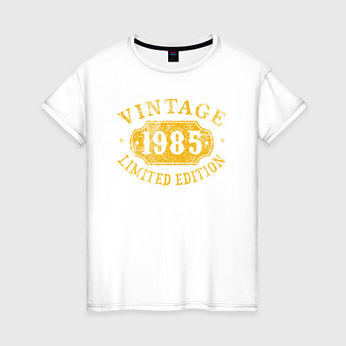 Женская футболка Винтаж 1985 / Белый – фото 1