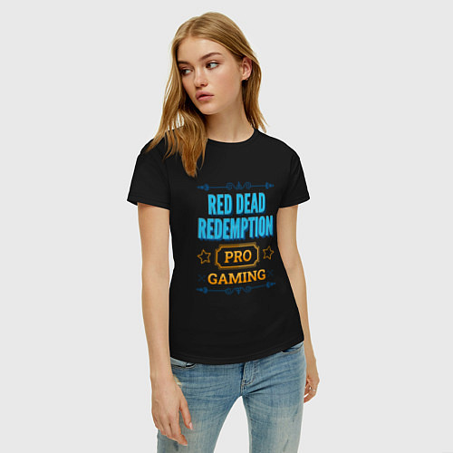 Женская футболка Игра Red Dead Redemption PRO Gaming / Черный – фото 3