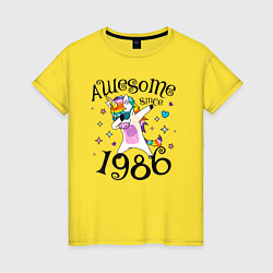 Женская футболка Великолепно с 1986 года