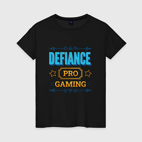 Женская футболка Игра Defiance PRO Gaming / Черный – фото 1