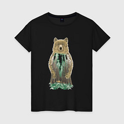 Женская футболка Душа медведя