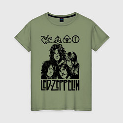 Женская футболка Led Zeppelin Black