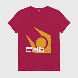 Футболка хлопковая женская Half life - city 17, цвет: маджента