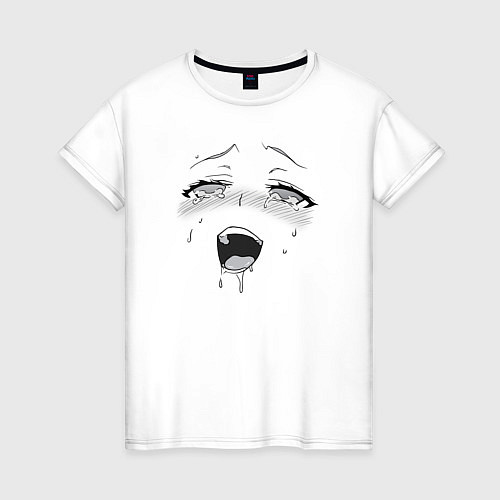 Женская футболка Ахегао кайф / Белый – фото 1