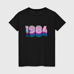 Женская футболка 1984 Год Ретро Неон