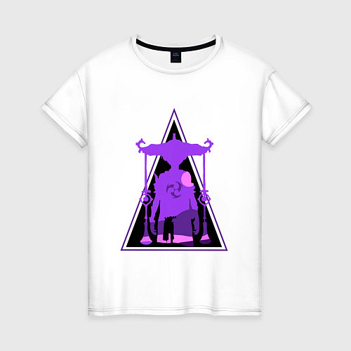 Женская футболка Геншин Импакт Скарамучча / Белый – фото 1