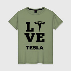Женская футболка Tesla Love Classic