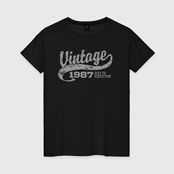 Женская футболка Винтаж 1987 возраст совершенства