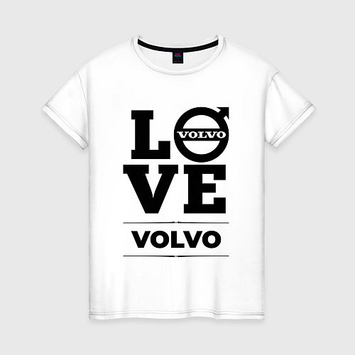 Женская футболка Volvo Love Classic / Белый – фото 1