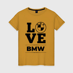 Женская футболка BMW love classic