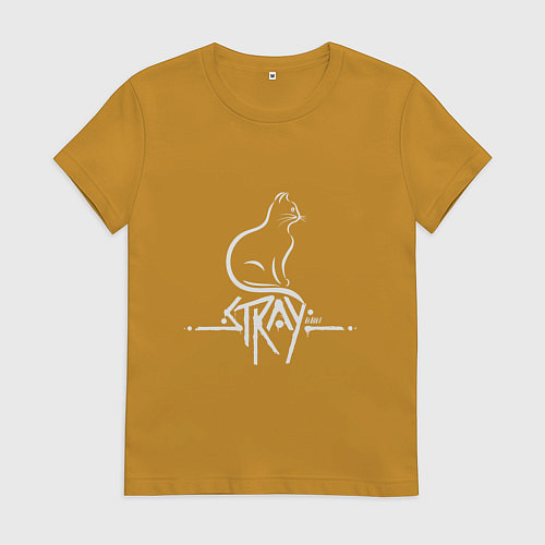Женская футболка Stray Life / Горчичный – фото 1