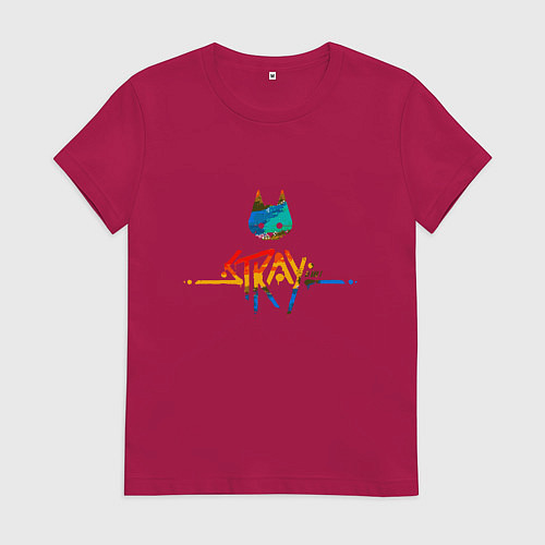 Женская футболка Stray Color / Маджента – фото 1