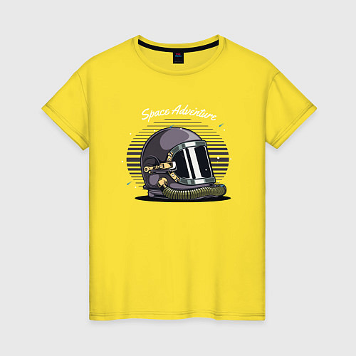 Женская футболка Скафандр космонавта / Желтый – фото 1
