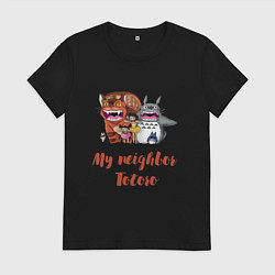 Женская футболка Мой сосед Тоторо - персонажи
