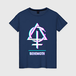 Женская футболка Behemoth glitch rock