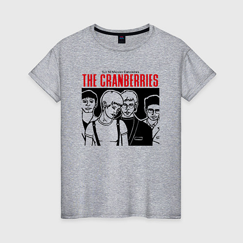 Женская футболка Sus 50 mejores canciones - The Cranberries / Меланж – фото 1