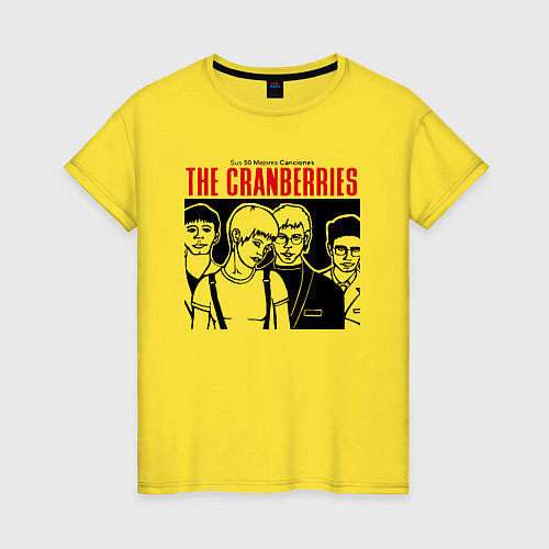 Женская футболка Sus 50 mejores canciones - The Cranberries / Желтый – фото 1