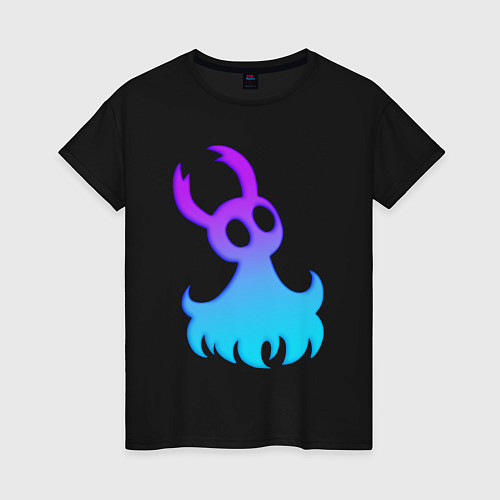Женская футболка Hollow Knight рыцарь neon / Черный – фото 1