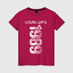 Женская футболка Легенда с 1989 года