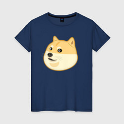 Женская футболка Пёс Доге крупным планом